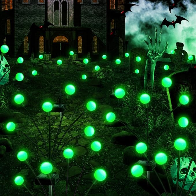 Solar Garden Lights Outdoor, 4 Pack 24LED Waterproof Solar Powered Lights - Image 6