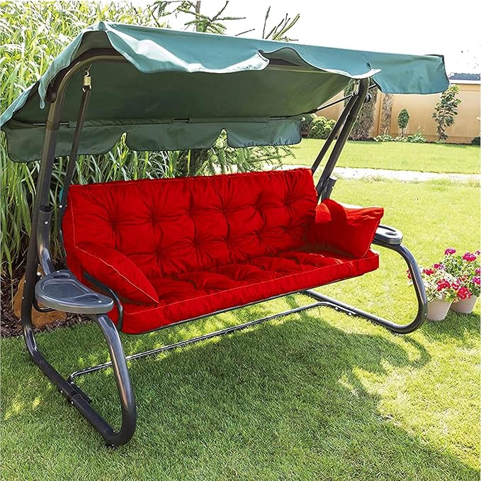 Outside Benches Cushion with Backrest, Thicken Waterproof Swing Cushions 2/3 - Image 7