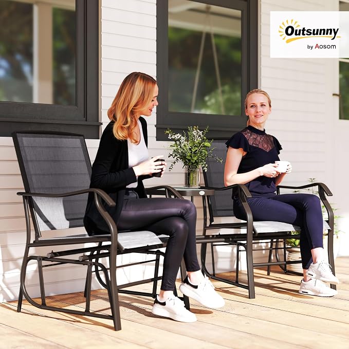 Outsunny Outdoor Glider Chairs - Image 2