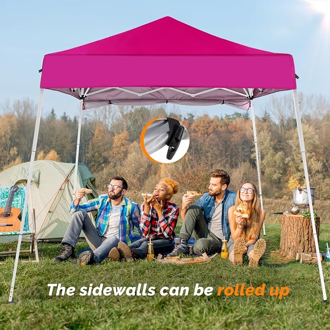 VINGLI 6x6 ft Pop Up Canopy Tent, Outdoor Small Canopy Tent - Image 6