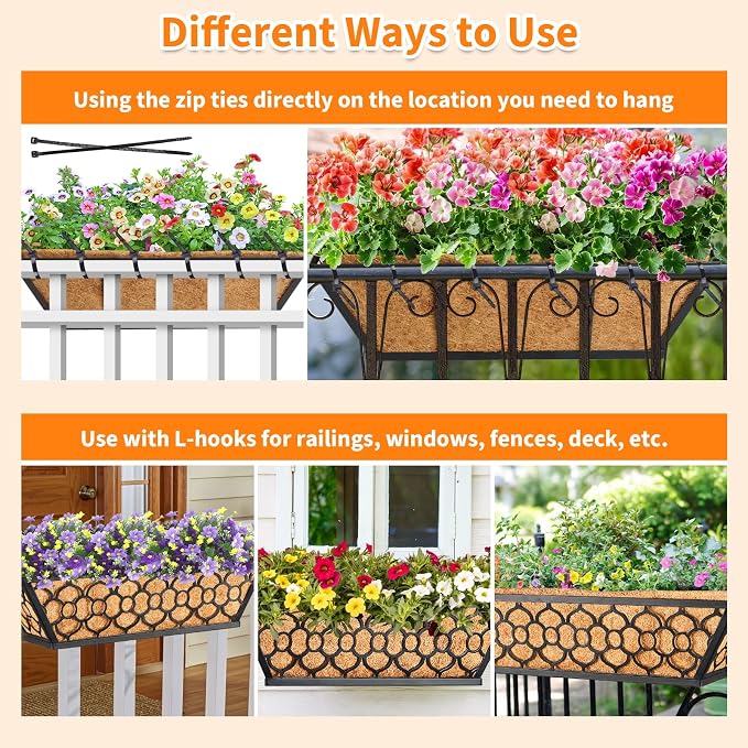 Riare 2 Pack 16 Inch Window Boxes Planters - Image 5