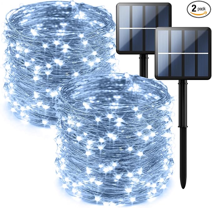 2-Pack 200 LED Solar String Lights by SelarlytLighting