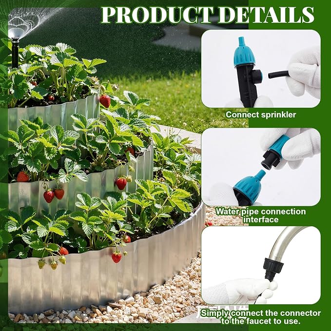 Pyramid Garden Kit, Strawberry garden Planter, 6 ft Diameter Base, Includes 3 - Image 3
