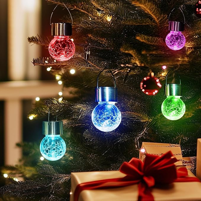 GIGALUMI Solar Lights Outdoor Waterproof, 16 Pack Solar Hanging Lights Garden - Image 7