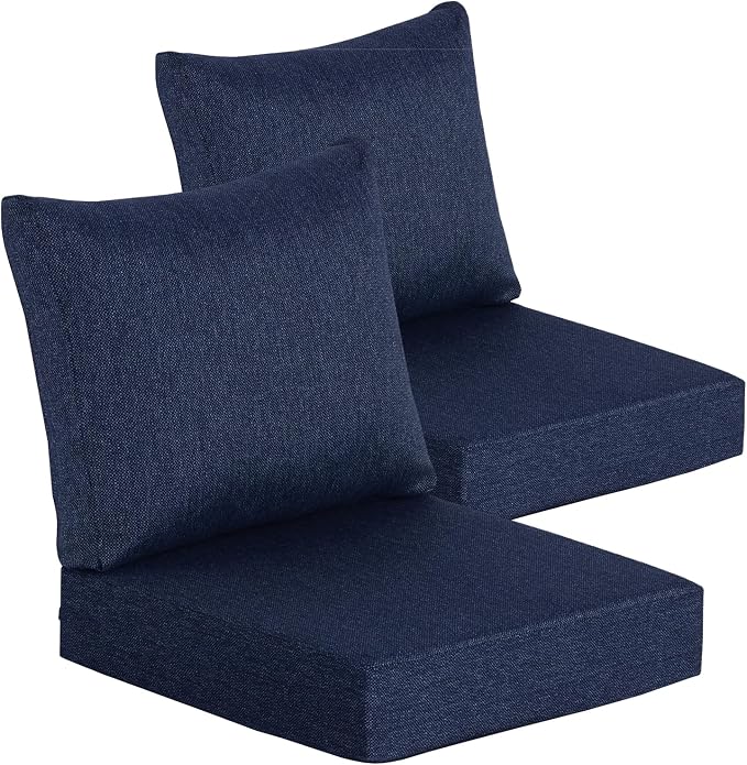 Goodgoods 22 x 24 Outdoor Patio Deep Seat Cushions 2-Pack, 1000+ Hours by Goodgoods