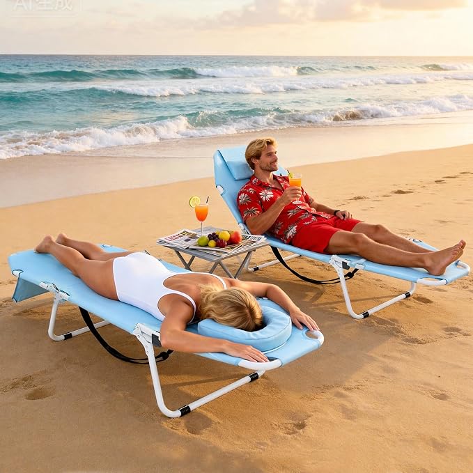 LILYPELLE Folding Chaise Lounge Chair - Image 4