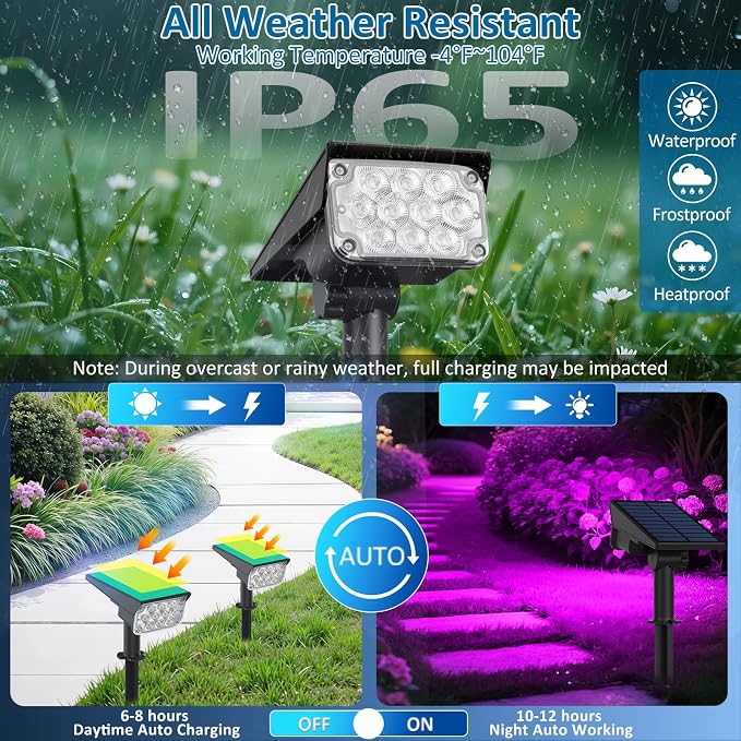 Halloween Solar Color Changing Lights Outdoor 7 Lighting Modes Waterproof IP65 - Image 3