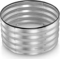 Round Galvanized Raised Garden Bed // 2×2×1 ft Galvanized Raised Garden Beds by PlantPlot