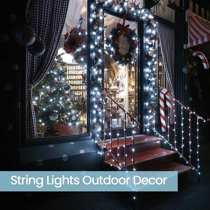 Extra-Long 144FT Solar String Lights Outdoor, 2 Pack 400LED Solar Fairy Lights - Image 5