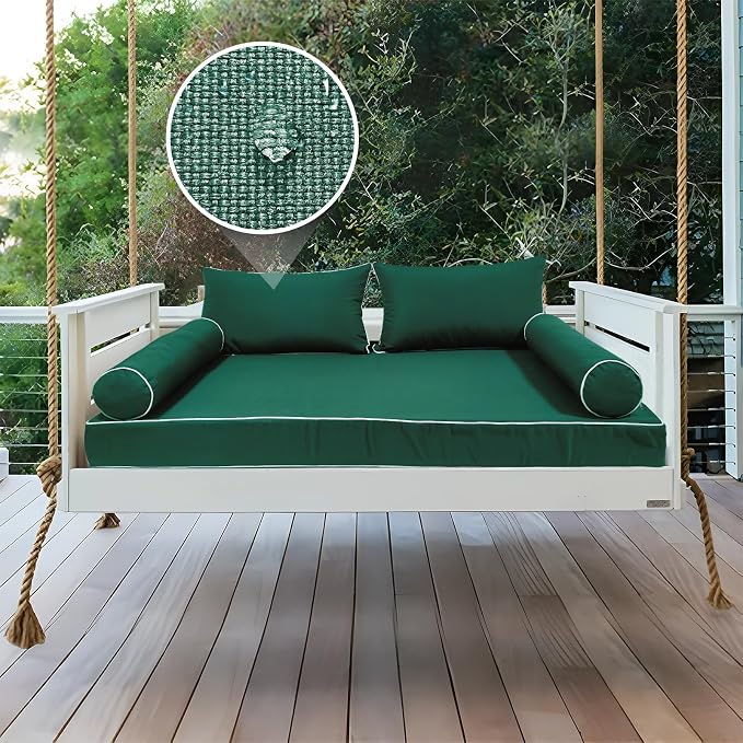 Outdoor Daybed Cushion Cover Twin, Daybed Mattress Bolster Pillow Fitted Sheet - Image 6