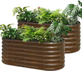 SnugNiture Galvanized Steel Raised Garden Bed Kit, Flowers and Fruits by snugniture