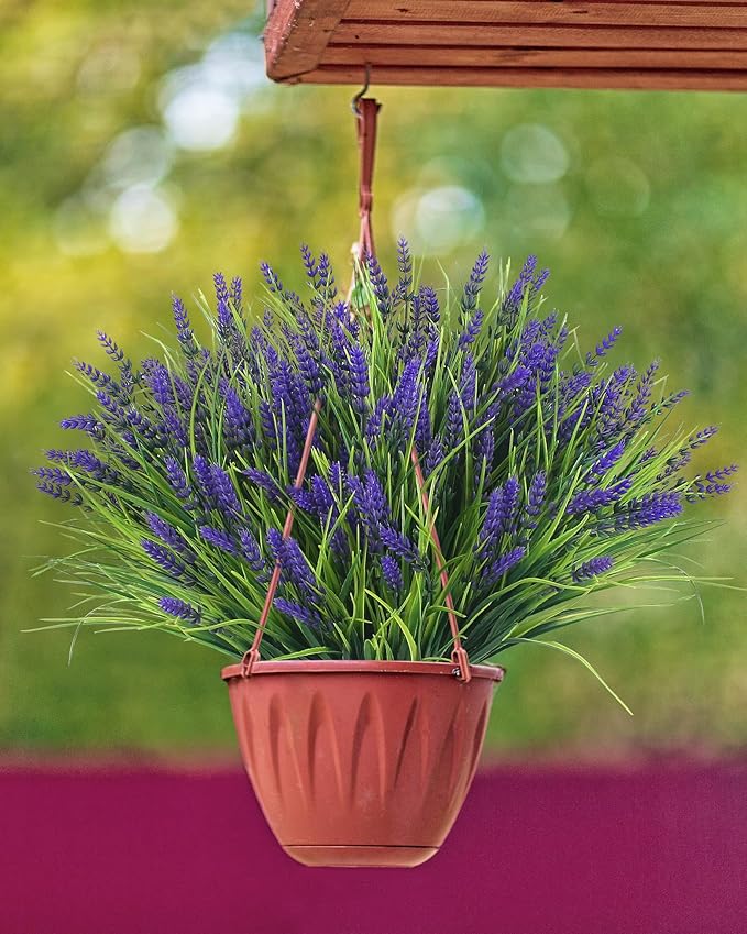 ZINHO 36 Bundles Artificial Flowers Outdoor, Faux Lavender Flowers - Image 6