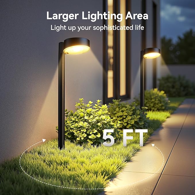 12 Pack Solar Pathway Lights Outdoor, 12 Brighter LED Solar Lights Outdoor - Image 4