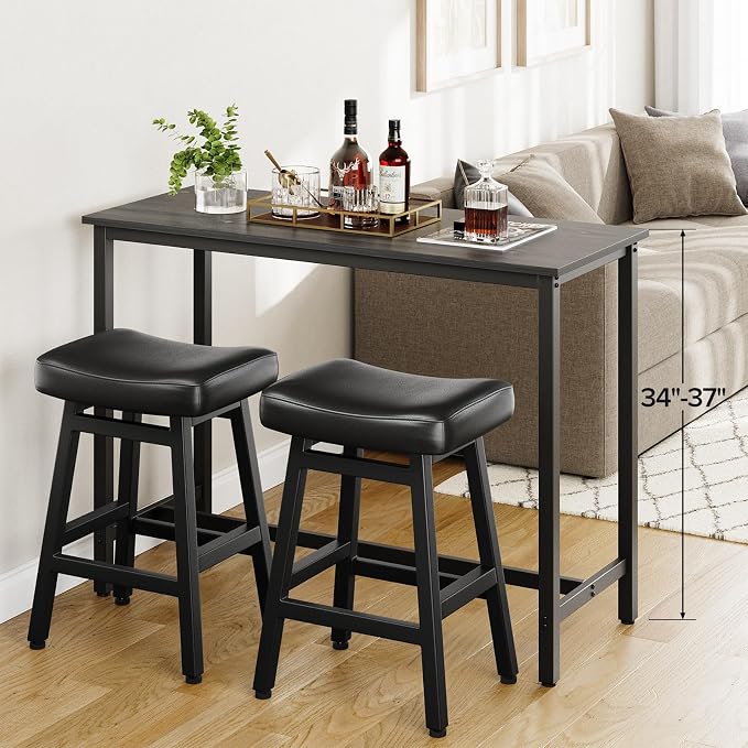 Counter Height Bar Stools Set of 3, 24 Inch Barstools - Image 8