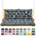 Porch Swing Cushion with Backrest, Waterproof Bench Cushion by NANGELRN