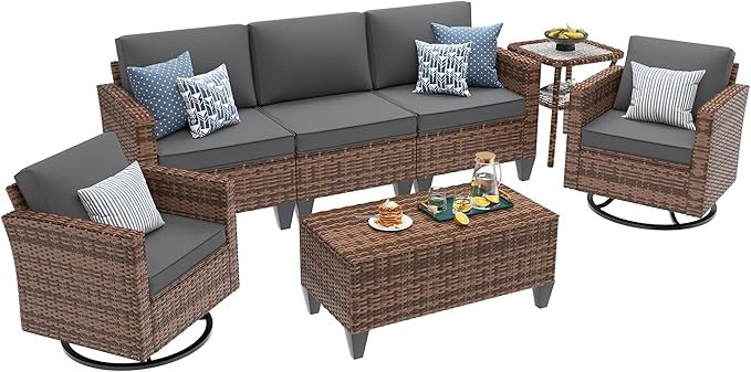 UDPATIO Patio Furniture Set, 5 Pieces Outdoor Conversation Sets - Image 2
