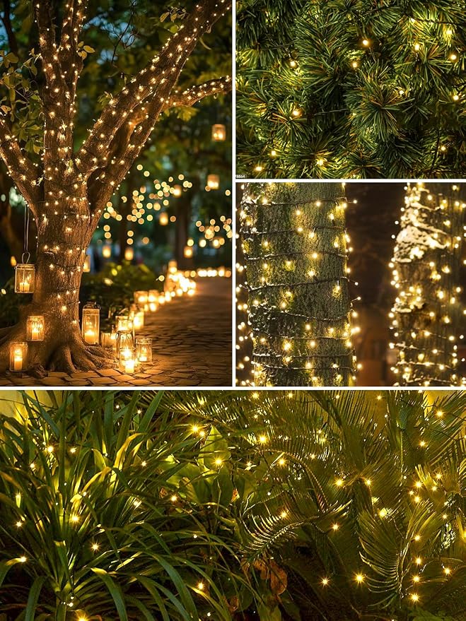 6 Pack 600 LED Solar String Lights - Image 3