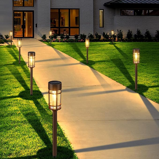 Mancra 8 Pack Solar Outdoor Lights, Bright Up to 10 Hrs Solar Lights Outdoor - Image 2