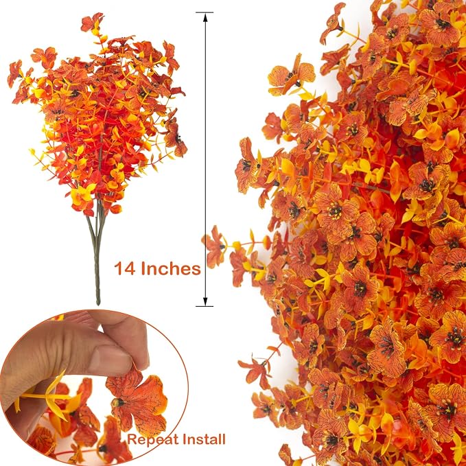 16 Bundles Artificial Fall Flowers - Image 2