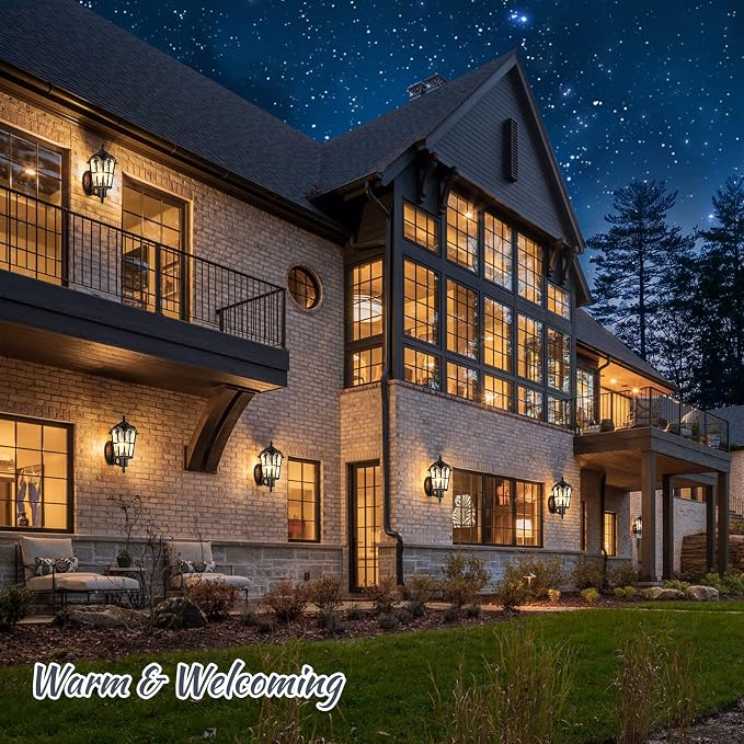 Sucolite Outdoor Wall Light Fixtures Wall Mounted, Exterior Waterproof Porch - Image 5