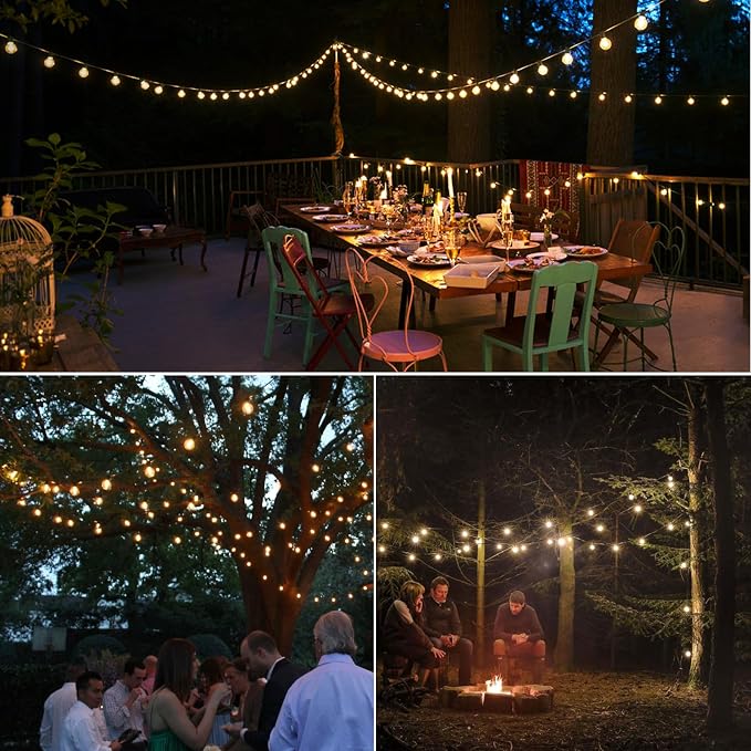 40FT LED Outdoor String Lights Waterproof, G40 LED Globe Outdoor Lights - Image 6