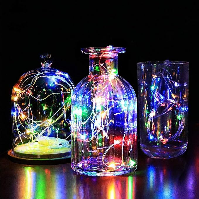 2 Pack Total 200 LED 66FT Solar Powered Copper Wire String Lights Outdoor - Image 4