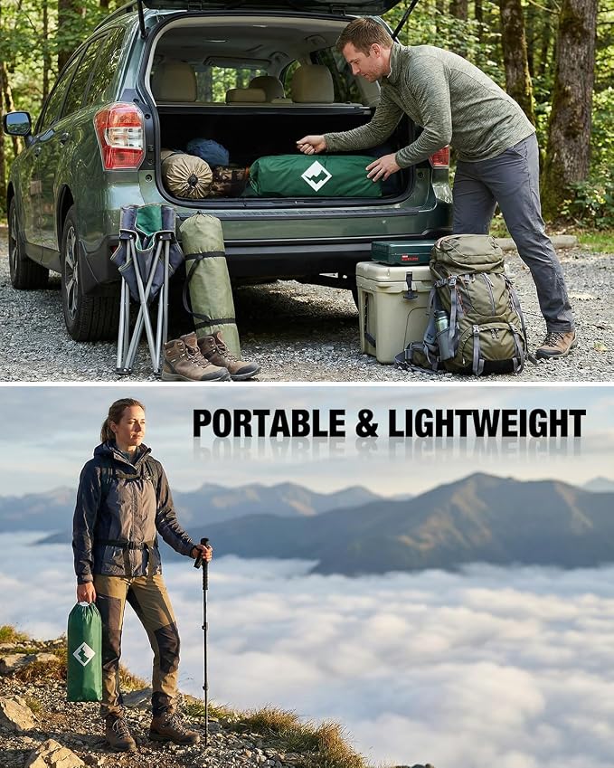 VILLEY Portable Camping Side Table, Ultralight Aluminum Folding Beach Table - Image 7
