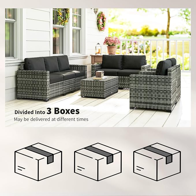 Outsunny 5 Piece Patio Furniture Set - Image 8
