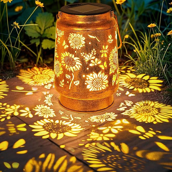 Sunflower Solar Lanterns Outdoor Waterproof, Gifts - Image 3
