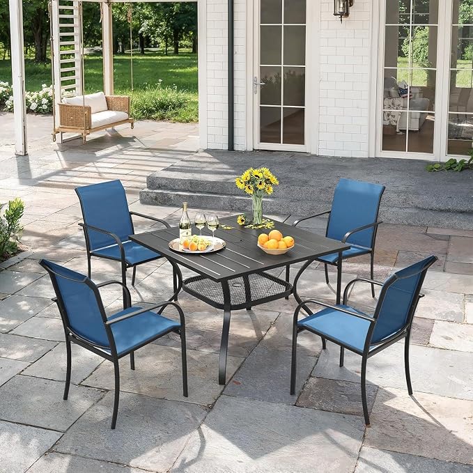 VICLLAX 5 Pieces Patio Outdoor Dining Set by HOME