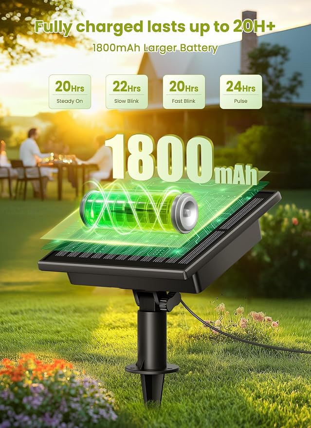 Brightown Solar String Lights Outdoor Waterproof - Image 4