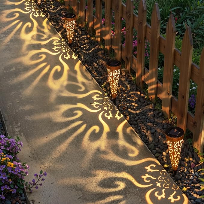 Go2garden 6Pcs Garden Solar Lights Outdoor Stakes Decorative Lighting - Image 3