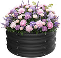 ZXZYHFTY Round Galvanized Raised Garden Bed kit, Round Large Metal Raised by ZXZYHFTY