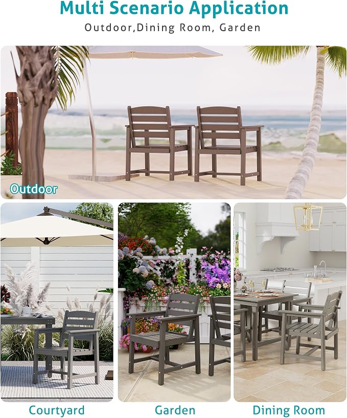 Anbuy Patio Dining Chair Set of 2, Outdoor Chairs - Image 5