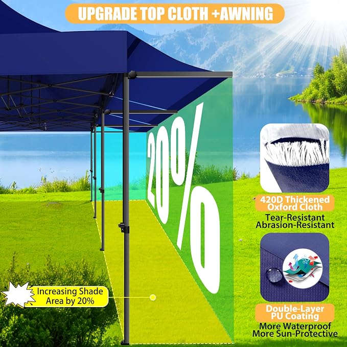 COBIZI 10x30 Pop Up Canopy Tent - Image 2