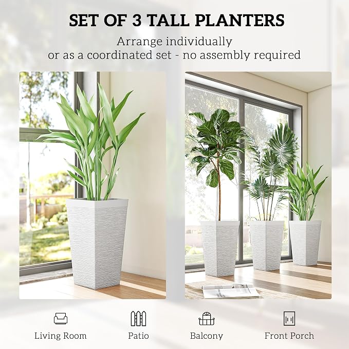 Outsunny 22.8 Inch Tall Planters - Image 4
