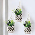 3 Packs Hanging Planters for Indoor Plants up to 4 in., Wall Plant Holder | by Shineloha