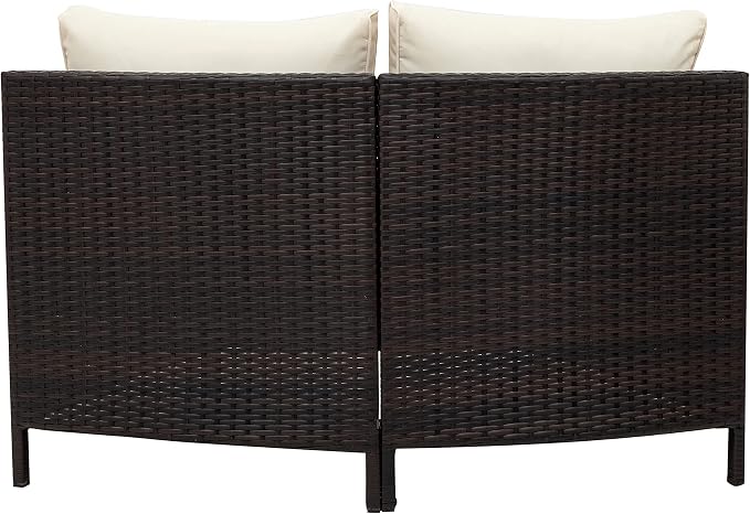Merax 5-Piece Outdoor Sectional Sofa Set, All-Weather PE Wicker Patio Furniture - Image 10