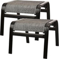 Patio Outdoor Ottoman Footstools Assembled Aluminum Footrest Side Table Small by Deguifei