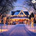 Geetery 3 Pack 10FT Christmas Archway Outdoor, 8 Mode LED Light Arch Metal by Geetery