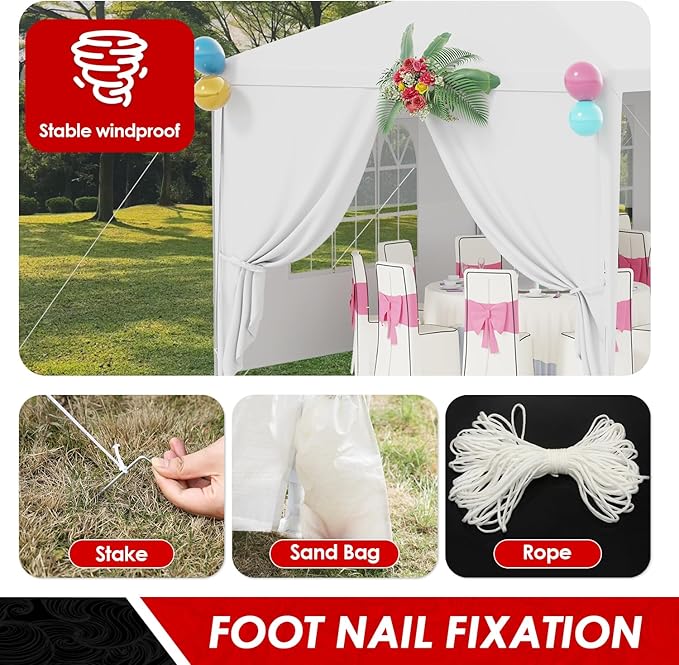 FDW Party Tent 10x30 Outdoor Gazebo Canopy - Image 5