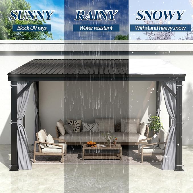 COVERONICS 10' X 12' Outdoor Lean to Gazebo - Image 6