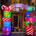 SEASONBLOW 8 FT Christmas Inflatable Gift Boxes Arch Archway by SEASONBLOW