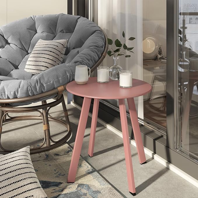 Grand patio Outdoor Side Table Round End Table - Image 4