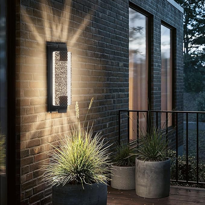 camuucci Dusk to Dawn Outdoor Light, 15.7 Inches LED Porch Lights Outdoor by CAMUUCCIWALLSCONCES