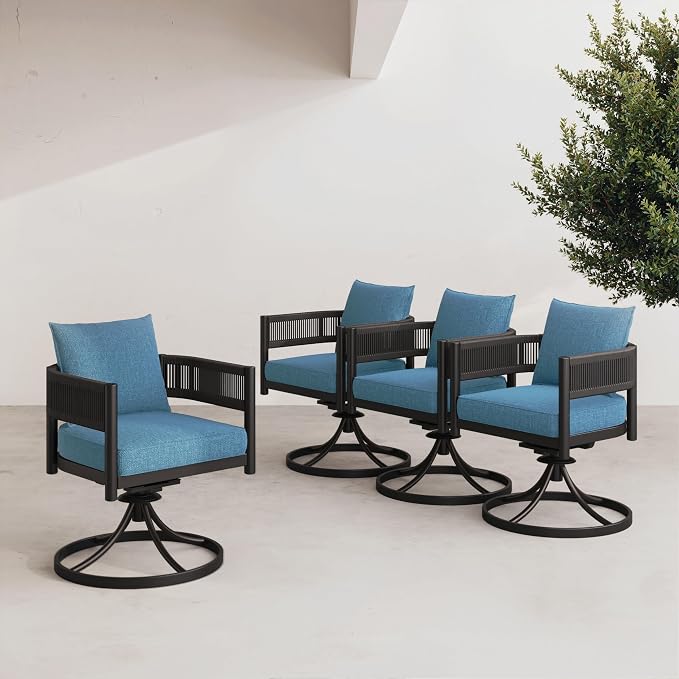 Grand patio Outdoor Dining Chairs Set of 4, 4 Pieces Patio Dining Chairs by GrandPatio