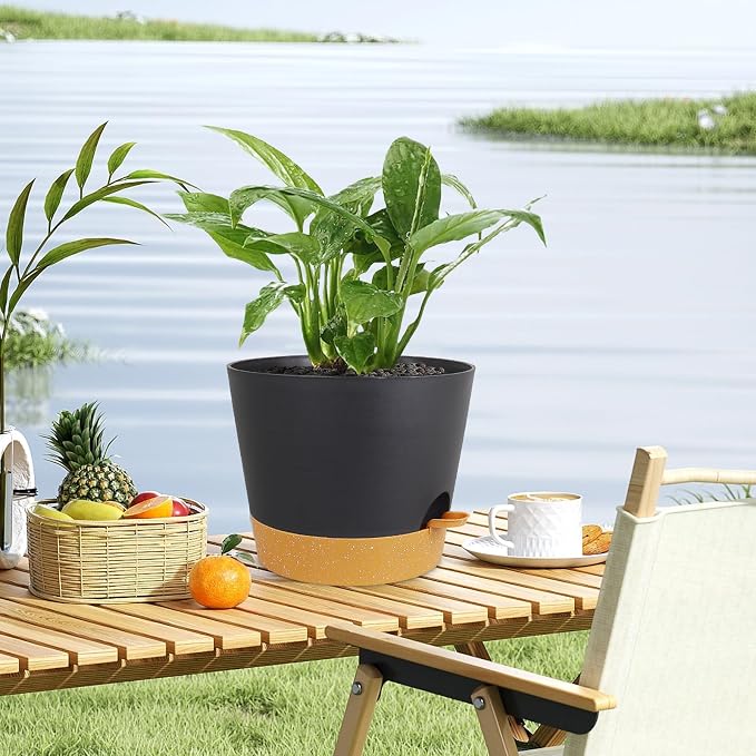 12 inch Large Self Watering Pots, Plant Pots - Image 6