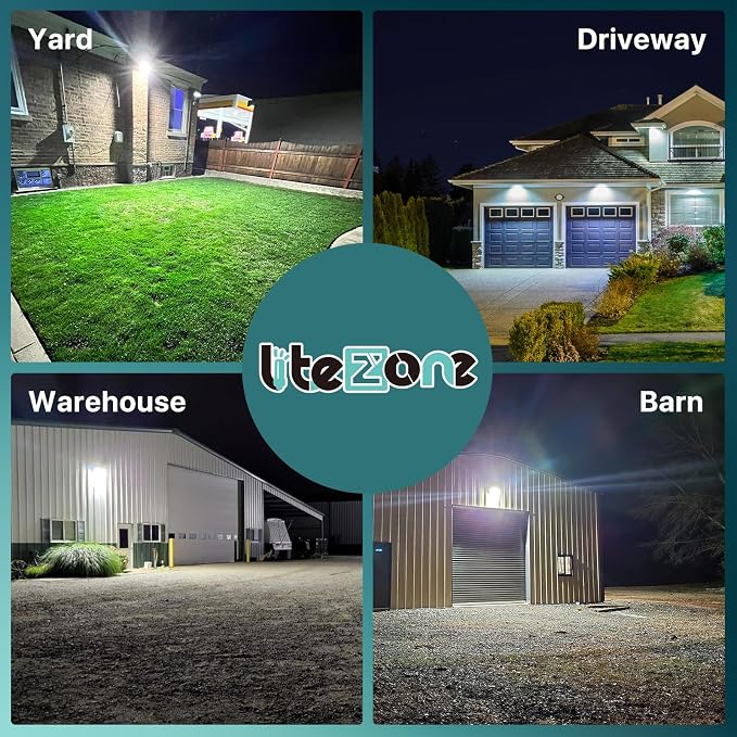 LED Wall Pack Light: 120W 18000LM Glass Lens Wall Pack Lights Outdoor LED - Image 6