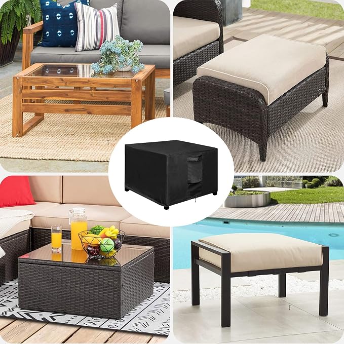 OutdoorLines Outdoor Waterproof Patio Ottoman Covers - Image 7