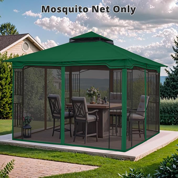 MASTERCANOPY Patio Gazebo Mosquito Netting Screen Walls - Image 7